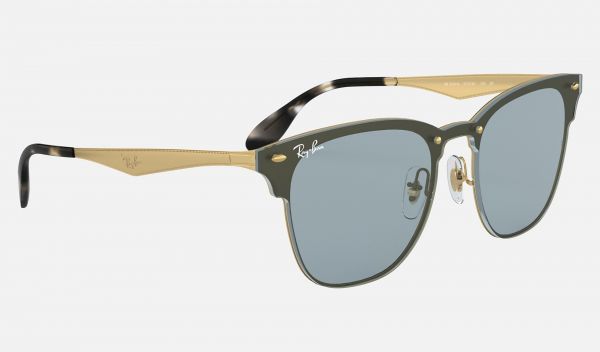 Plenary session Rich man Mitt Ray Ban Clubmaster Blaze Clubmaster RB3576 Sunglasses Classic + Gold frame  Blue Classic lens – perfect replica raybans sunglasses uk