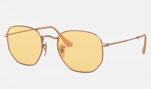 Ray Ban Hexagonal Washed Evolve RB3025 Sunglasses Yellow Photochromic  Evolve Copper – perfect replica raybans sunglasses uk